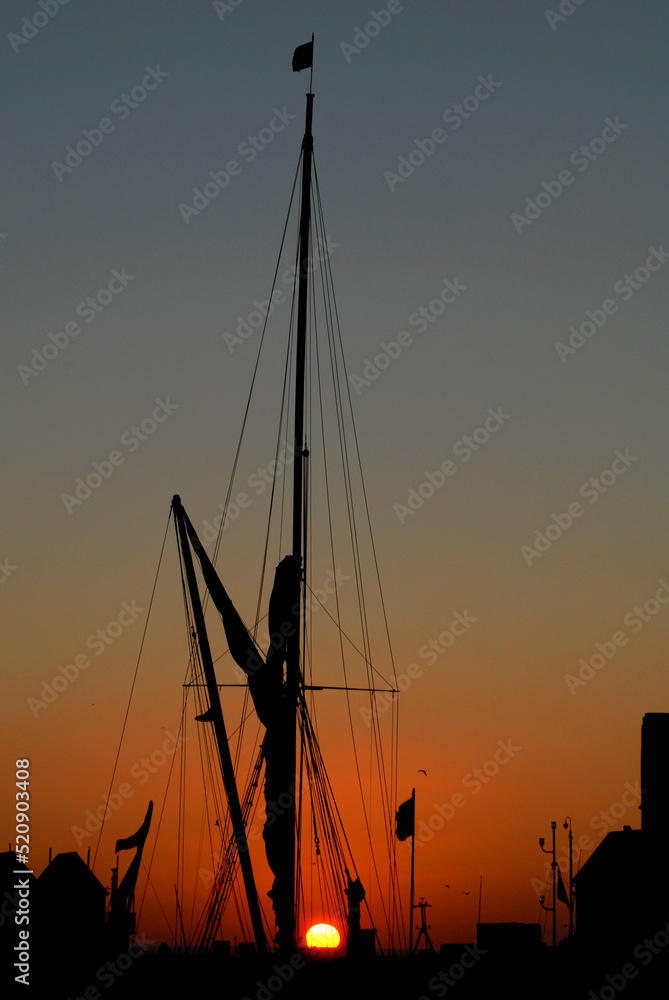 Sunset in Whitstable Harbour