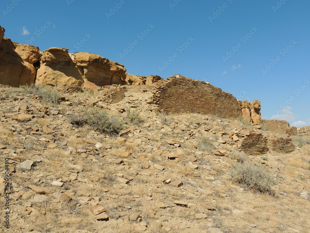 Rocks in desert mountain 