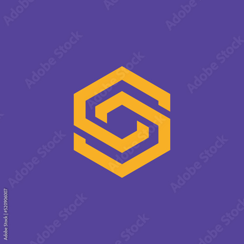 Abstract letter 'S' logo design. Vector image