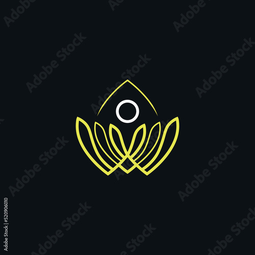 Abstract sketch of finding yourself. Vector image
