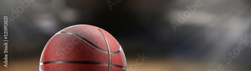 basketball ball in a stadium close up - copyspace © Jess rodriguez