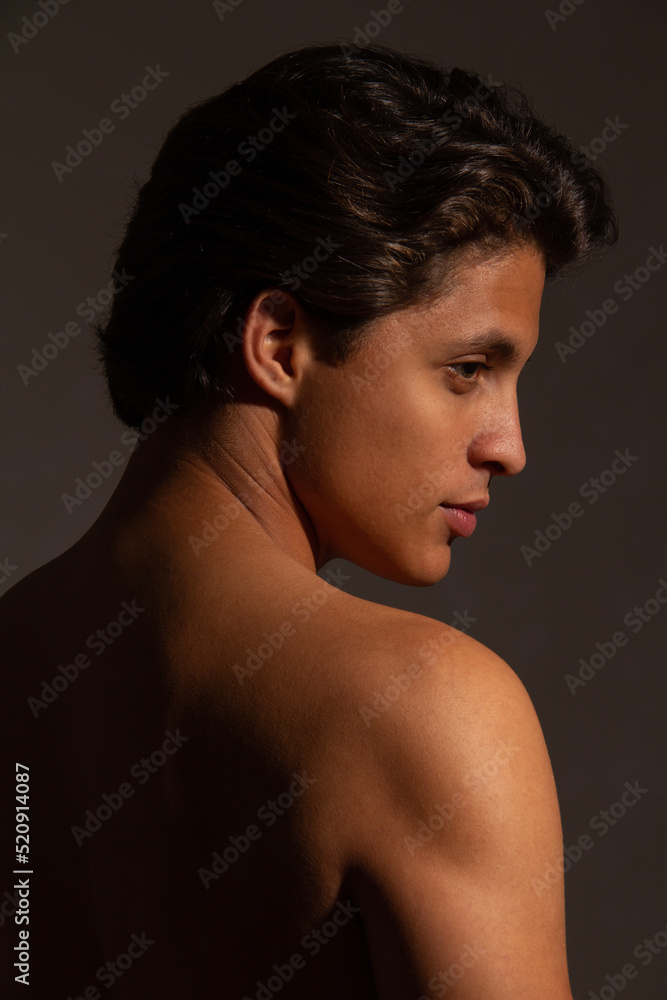 portrait of a young man in profile