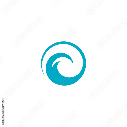 Water Wave symbol and icon Logo Template