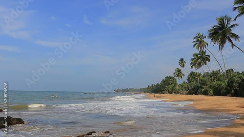 Beautiful ocean beach in Sri Lanka