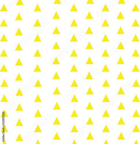 abstract triangles lined up yellow small triangle fabric pattern