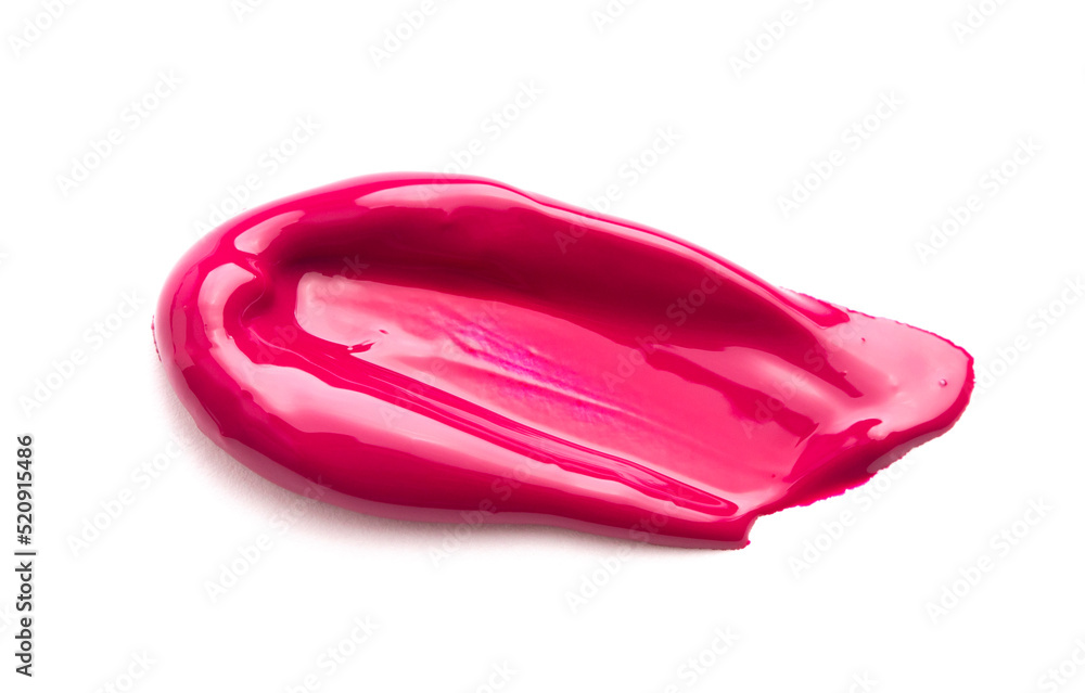 A Pink Paint Swatch on a White Background A Pink Paint Swatch on a White Background