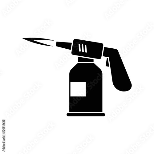 Blow torch icon design isolated on white background. vector illustration