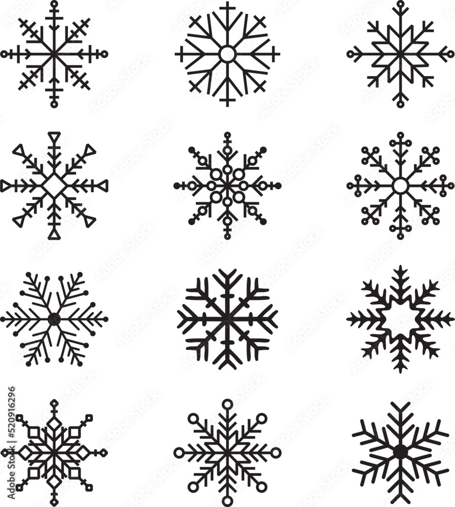 Snowflake Vector, Christmas Vector, Santa Vector Snowflake Vector, Christmas Vector, Santa Vector