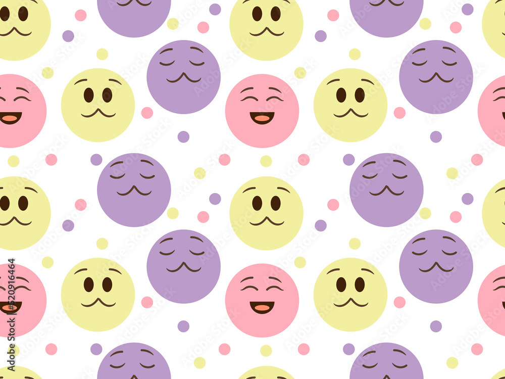 Emoticon seamless pattern background for gift paper, book cover, fabric motif and many other Emoticon seamless pattern background for gift paper, book cover, fabric motif and many other