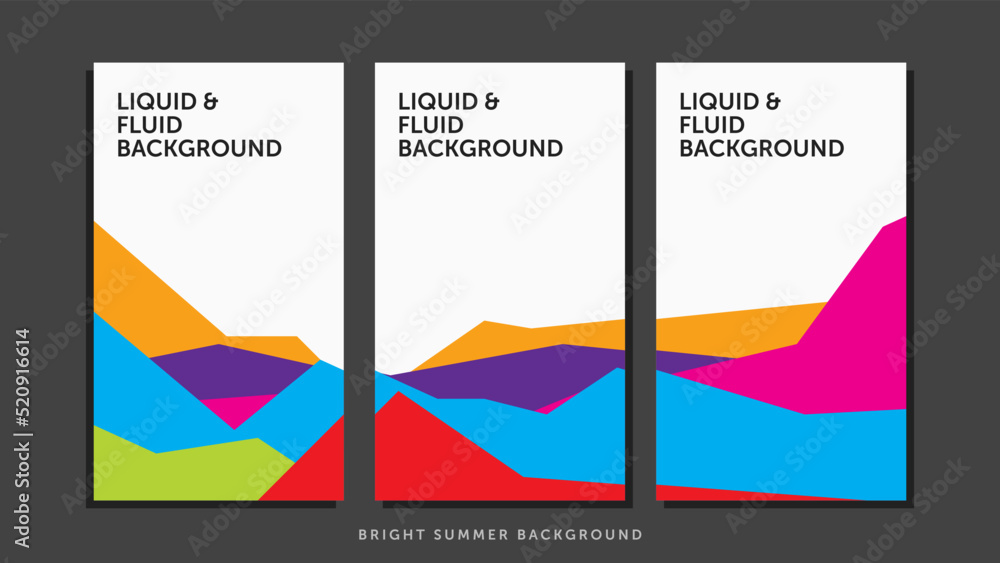 Abstract bright color summer social media and posters background 
