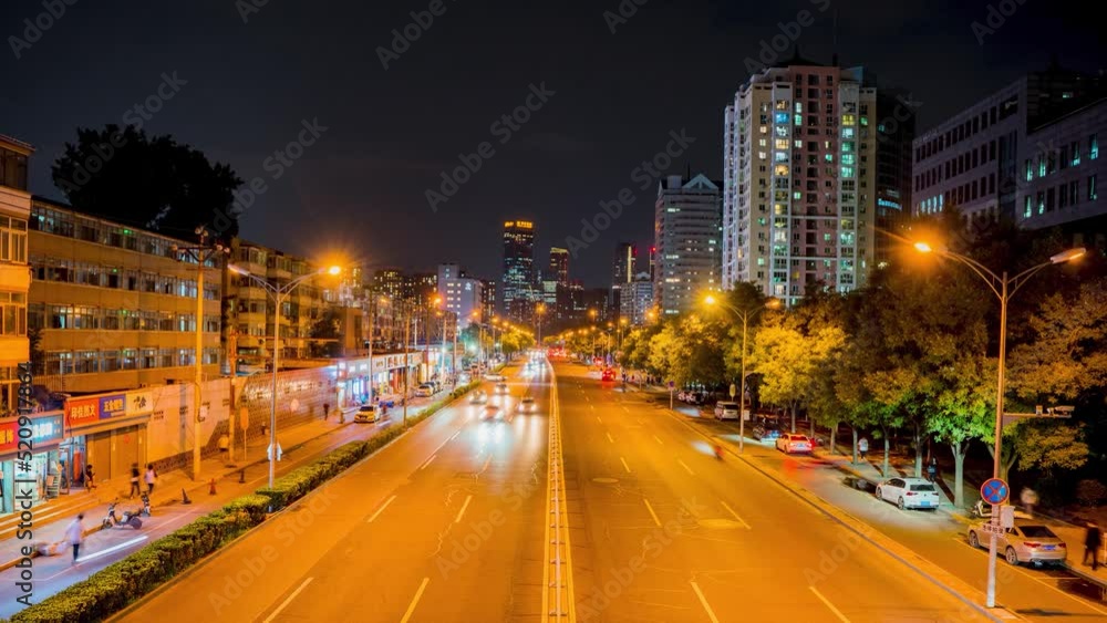 night car popular people road time-lapse photography night car popular people road time-lapse photography