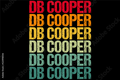 DB Cooper Retro Vintage T-Shirt design