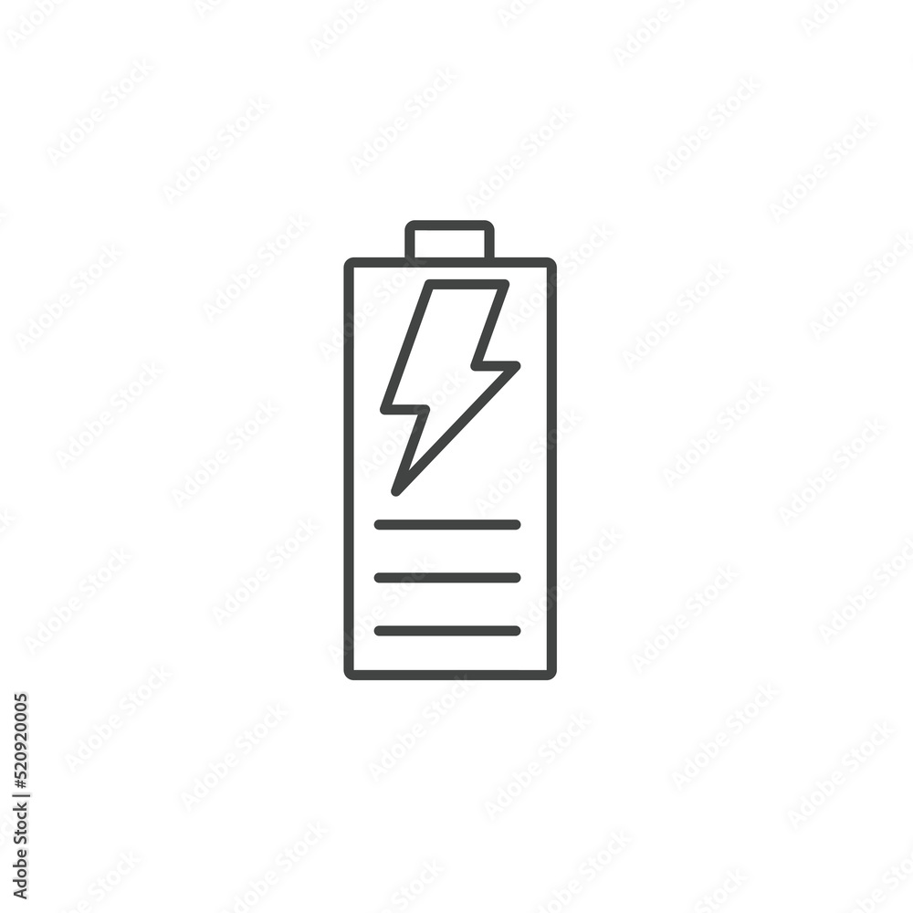 Battery, charging icons symbol vector elements for infographic web Battery, charging icons symbol vector elements for infographic web