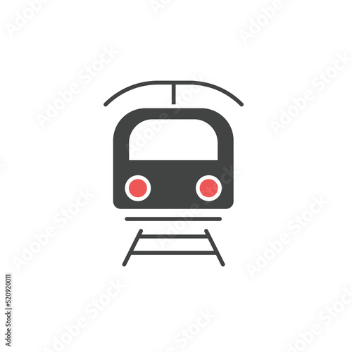 light rail transit icons symbol vector elements for infographic web