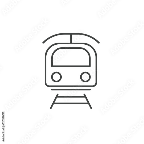 light rail transit icons  symbol vector elements for infographic web photo