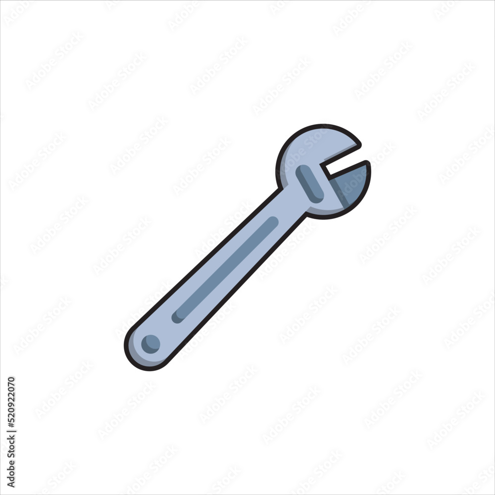 wrench vector for website symbol icon presentation