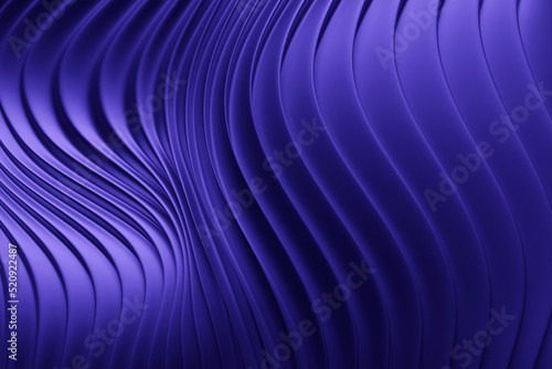3d illustration of a classic purple abstract gradient background with lines. PRint from the waves. Modern graphic texture. Geometric pattern.