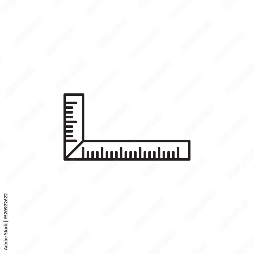 ruler vector for website symbol icon presentation