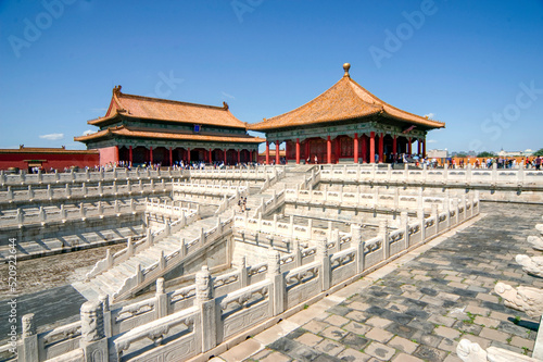 Forbidden Museum in Beijing, China, is one of the largest and most complete preserved wooden buildings in the world. It was listed as a World Cultural Heritage Site in 1987.