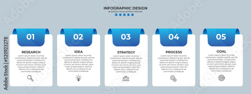 Business infographic design template with options, steps or processes. Can be used for presentation, diagram, annual report, web design, workflow layout
