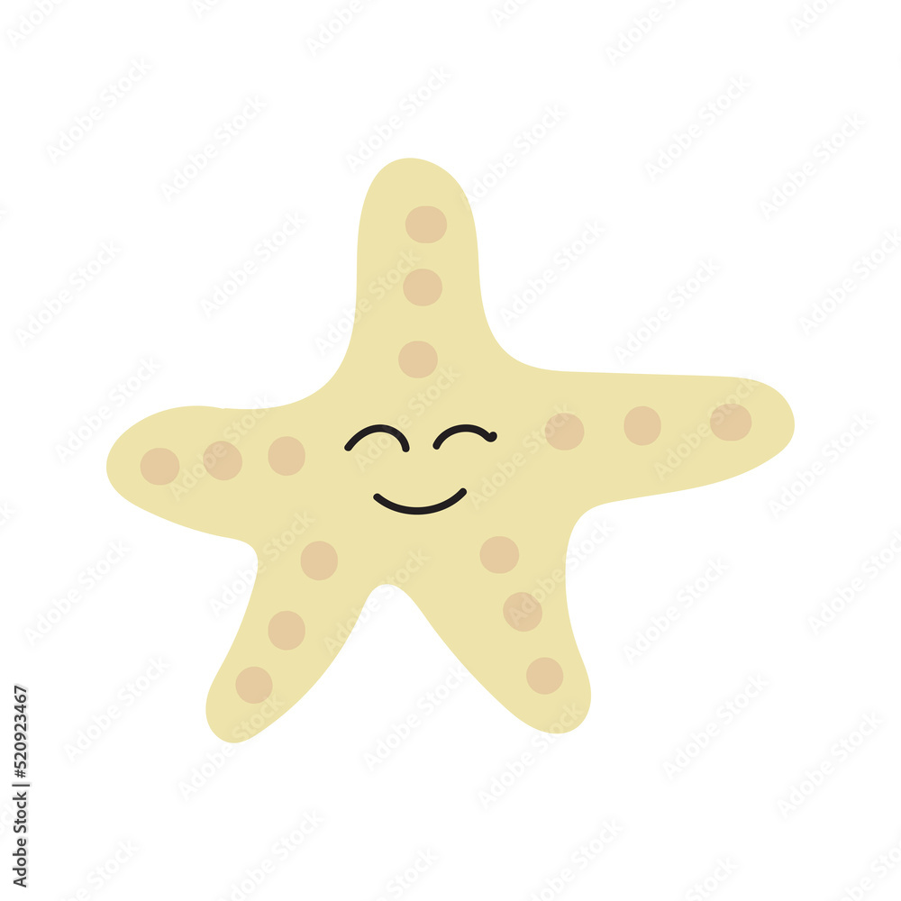 cute starfish vector illustration element cute starfish vector illustration element