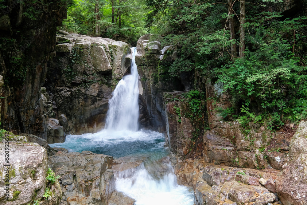 Fototapeta premium 岐阜県中津川市の竜神の滝