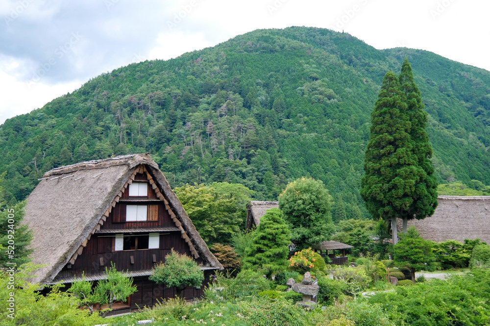 岐阜県下呂市の合掌造りの家