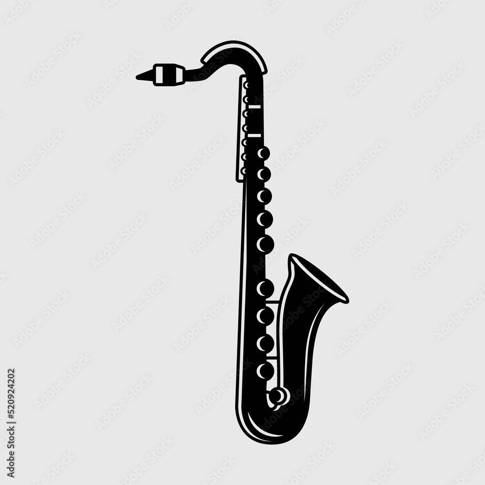 Plakat Saxophone SVG Cut File, Tenor saxophone Svg, Saxophone Player ...