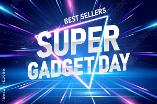 3d laser light gadget sale template