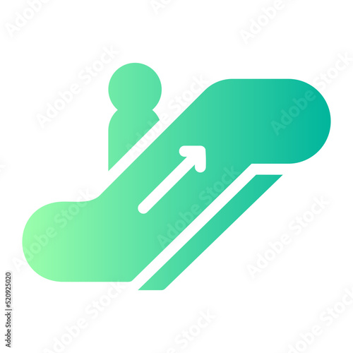 escalator gradient icon