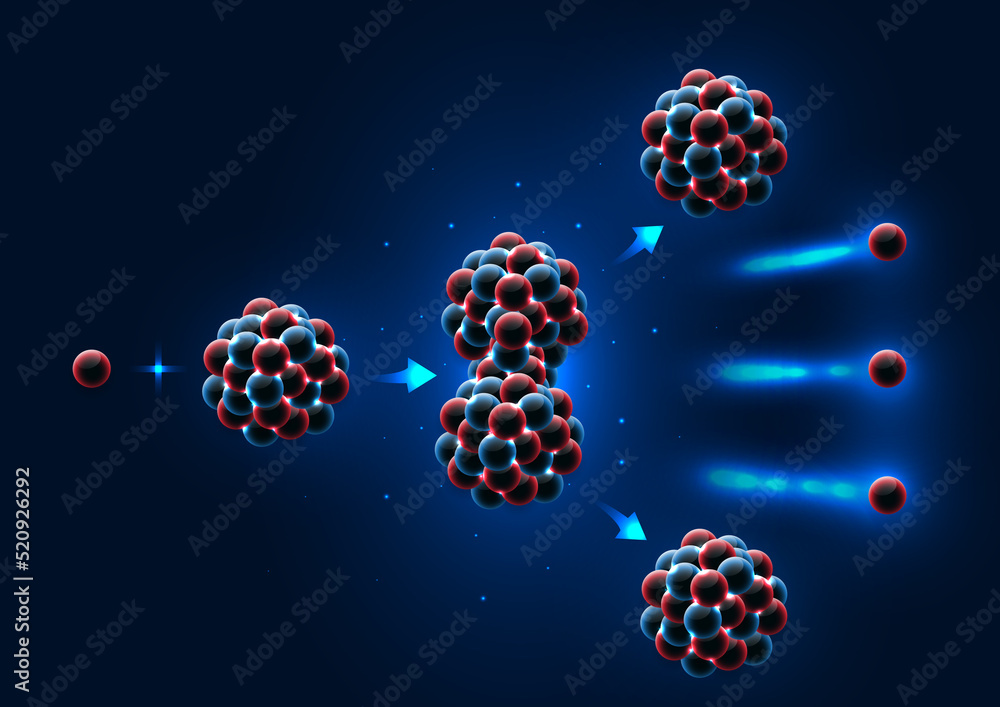 Reactions in the Uranium235 fission.Nuclear Fission Reaction Nuclear