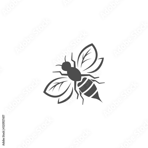 Bee logo icon design template © siti