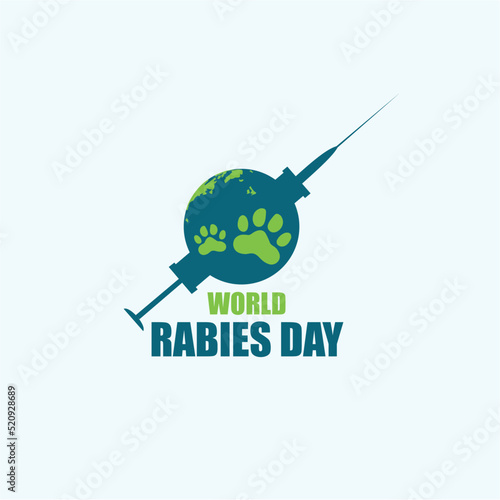 World Rabies Day Vector Illustration. Simple and elegant design