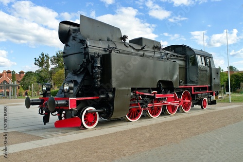 old locomotive in the countryside