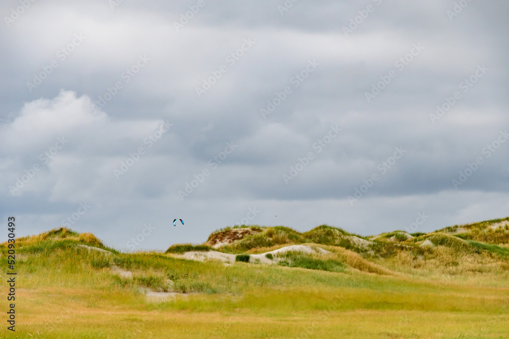 sand dunes on the northern sea near st.peter ording, germany