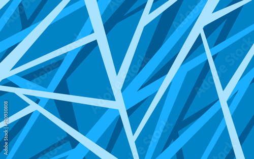 Abstract blue background with overlapping geometric lines pattern
