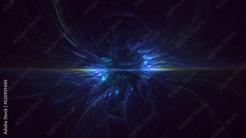 Obraz premium 3D rendering abstract colorful fractal light background