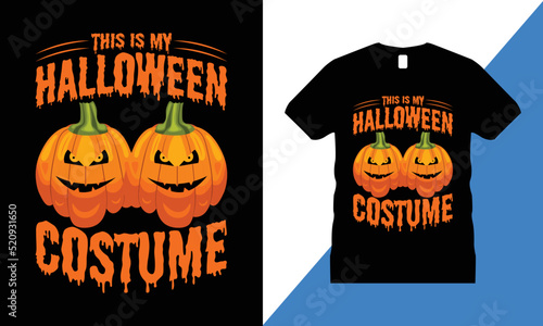 This is my Halloween Costume t-shirt design Vector. T shirt, Pumpkin, Spider, Halloween T shirt, Halloween T-Shirt Design,