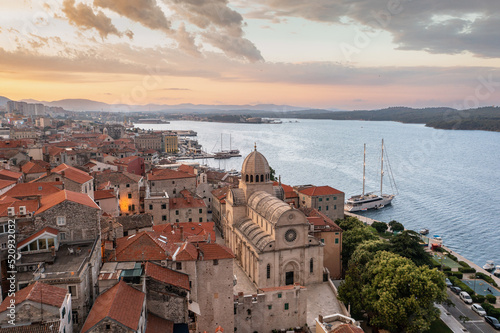 Wallpaper Mural Sibenik old town in Croatia Torontodigital.ca