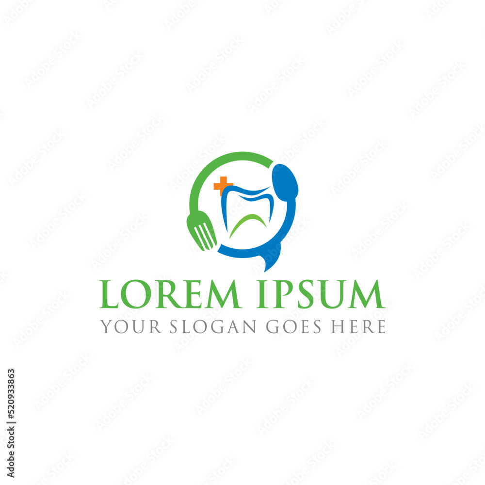 Fototapeta premium dental logo , dentistry logo vector