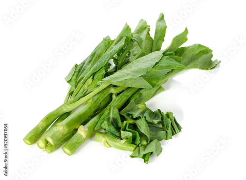 Green kale isolated on a white background