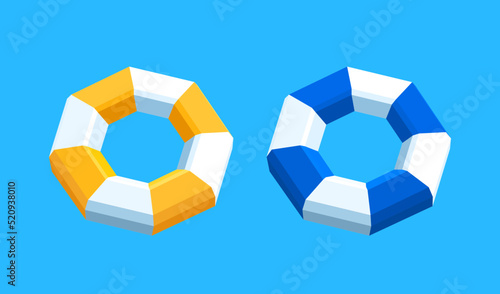 Polygon style pool rings