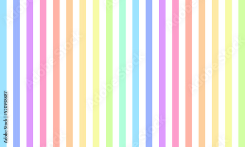 Beautiful background with soft rainbow pastel color lines. Colorful stripes backdrop for childish design