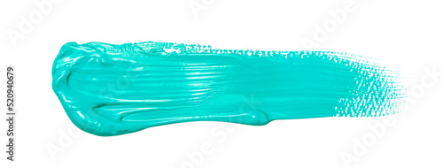 青い絵の具のブラシストローク