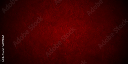 Red grunge abstract background texture black concrete wall, grunge halloween background with blood splash space on wall, red horror wall background, dark slate back background toned classic red color.