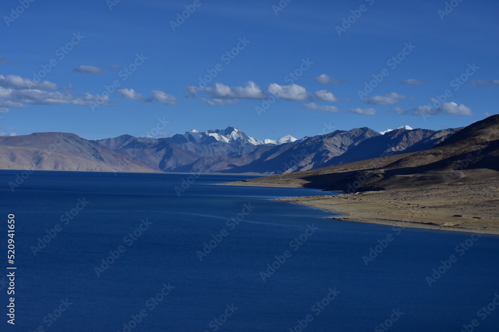 Pangong lake in the mountains