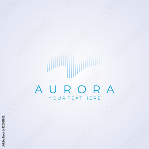 The light wave logo, inspired by the aurora light. With a modern concept.
