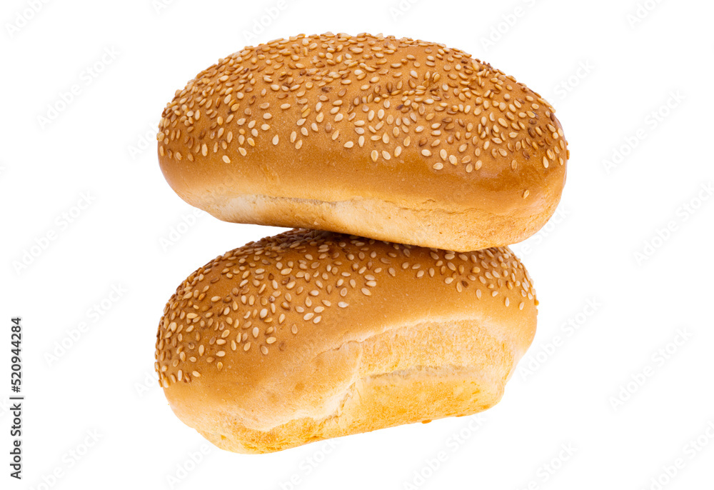 bun with sesame seeds isolated bun with sesame seeds isolated