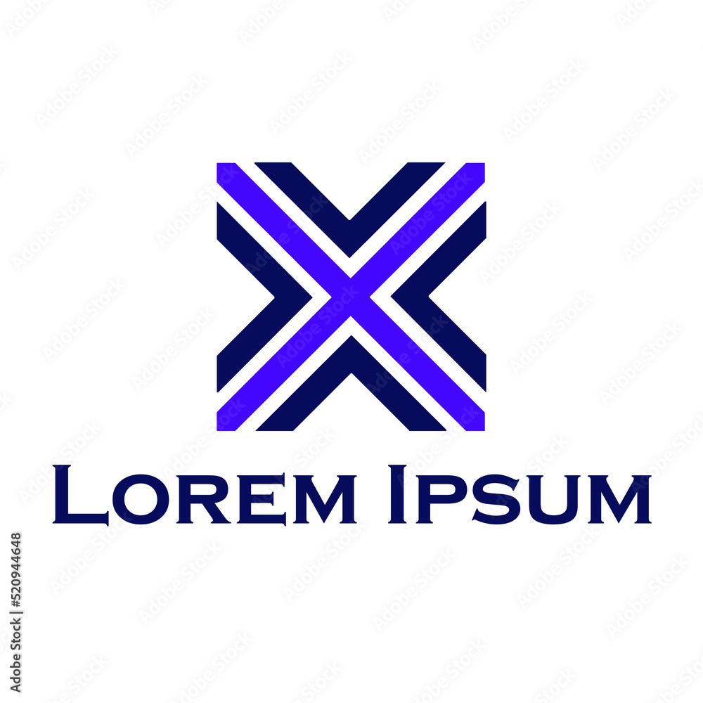 Fototapeta premium Esport gaming logo and or initial name. X lattering logo. X logo design vector sign