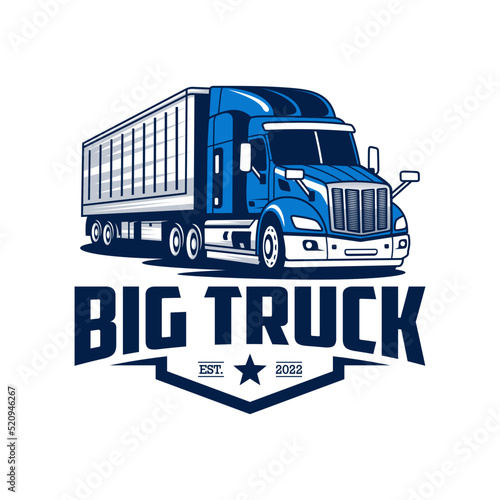 Truck logo template, Perfect logo for business related to automotive industry